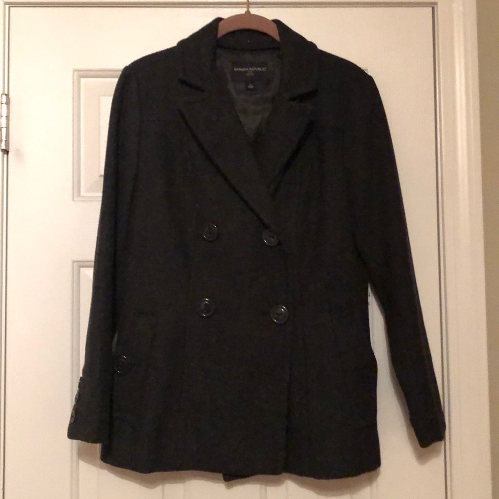 Banana republic PS polyester/wool pea coat